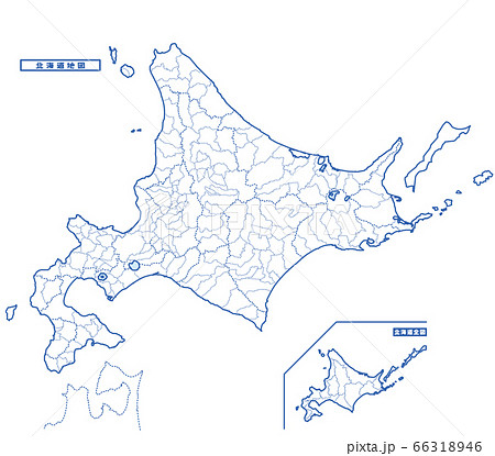 北海道地図のベクター素材集 ピクスタ