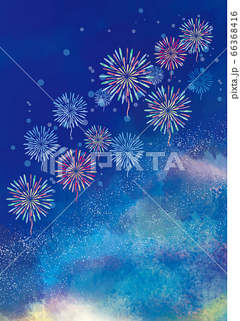 星 花火 星空 真夏のイラスト素材 - PIXTA
