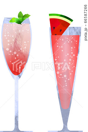 カクテル 酒 飲物 おしゃれのイラスト素材