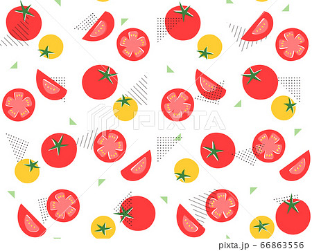 トマト 壁紙 イラスト かわいいのイラスト素材