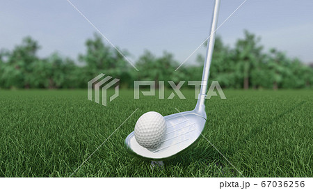 Golf ball with crossed golf clubs 3D render illustration isolated on white  background Stock Photo - Alamy