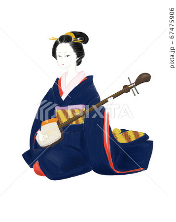 三味線 弦楽器 和楽器 楽器のイラスト素材