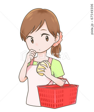 買い物カゴのイラスト素材