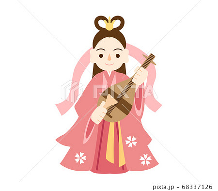 弁財天のイラスト素材