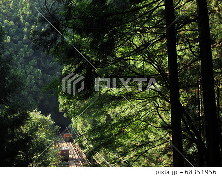 奥多摩工業曳鉄線の写真素材