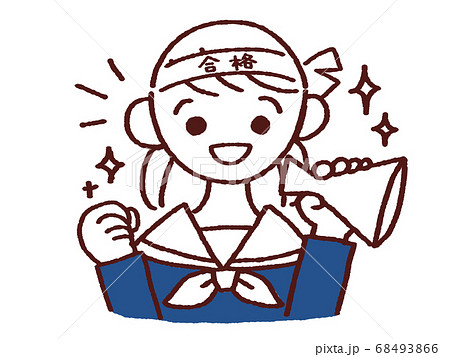 鉢巻のイラスト素材