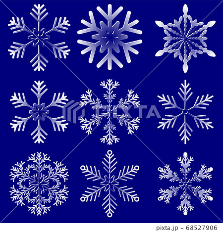 クリスマス　雪　結晶　アイコン