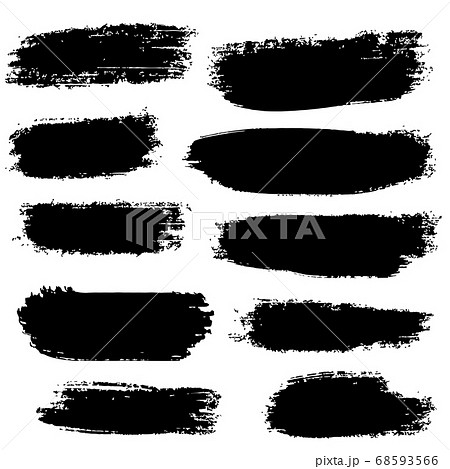 Set of vector brush strokes.Collection of vector
