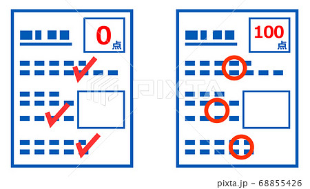 テスト用紙の写真素材 Pixta