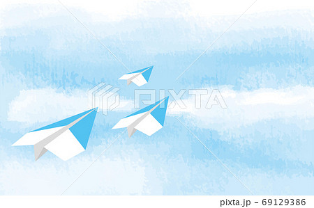 紙飛行機のイラスト素材集 ピクスタ