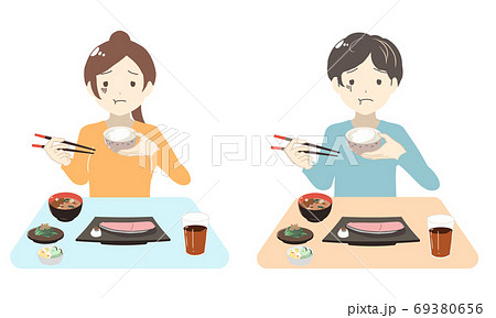 まずい イラスト 食べるの写真素材 Pixta
