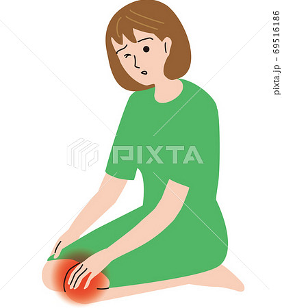 膝のイラスト素材