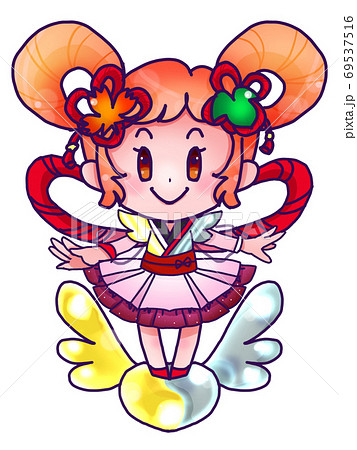 妖精 和服 イラスト 可愛いのイラスト素材 妖精 和服 イラスト 可愛いのイラスト素材