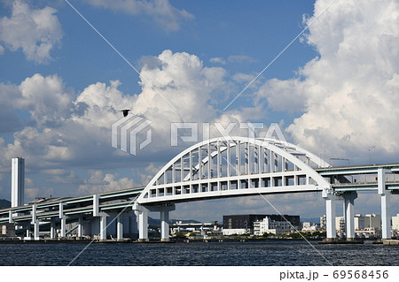 六甲アイランド大橋の写真素材