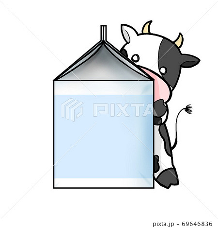 牛乳パックのイラスト素材