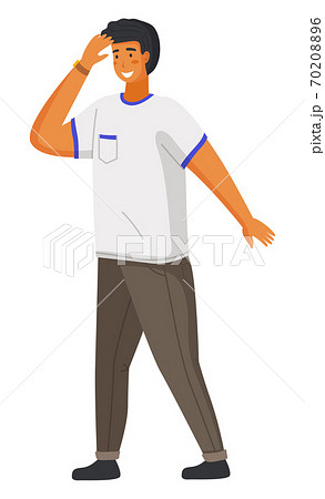 ベクター オタク オタクファッション イラストのイラスト素材