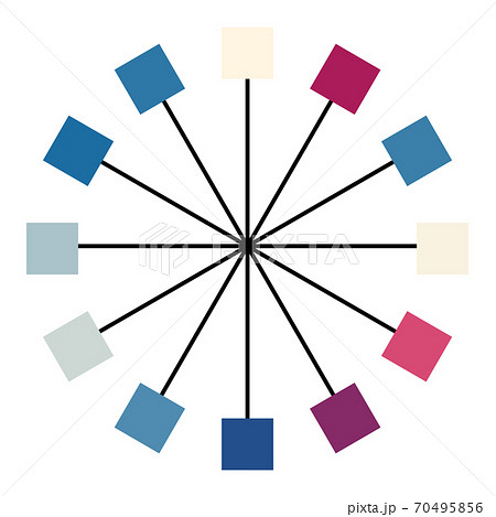 色相環 カラーチャート 色見本 カラフルのイラスト素材 色相環 カラーチャート 色見本 カラフルのイラスト素材