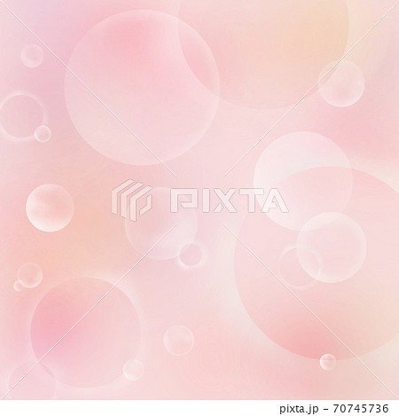 シャボン玉 ピンク 輝き 壁紙のイラスト素材