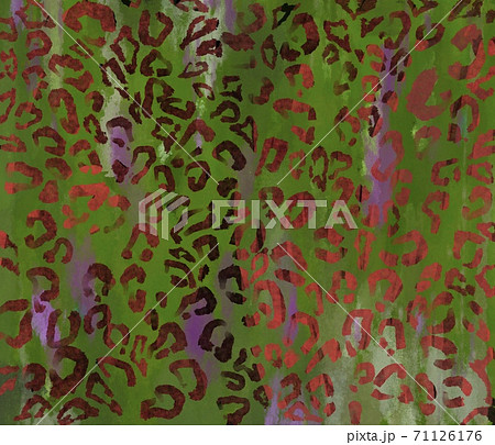 ヒョウ柄 イラスト アニマル柄 紫のイラスト素材