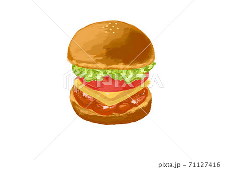 照り焼きチキンのイラスト素材