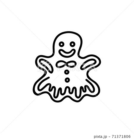 ジンジャーマン ジンジャーブレッド Xマス クリスマスのイラスト素材 Pixta
