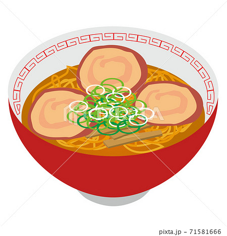 尾道ラーメンのイラスト素材