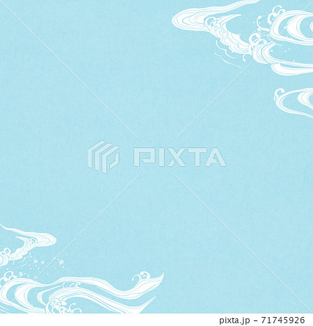 涼しい 水 夏 かっこいいのイラスト素材