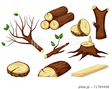 切り株のイラスト素材