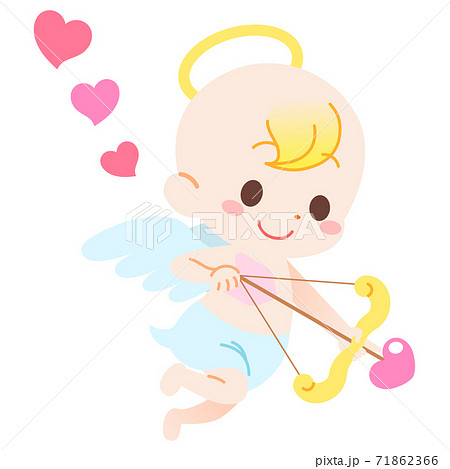 子供 天使の羽 赤ちゃん 乳幼児のイラスト素材