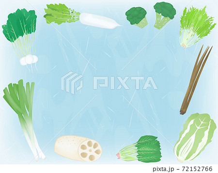 冬野菜のイラスト素材
