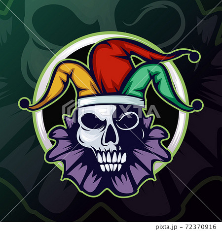 彫り物 ジョーカー ベクトル ハーレクインのイラスト素材