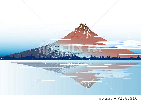 逆さ富士のイラスト素材 - PIXTA