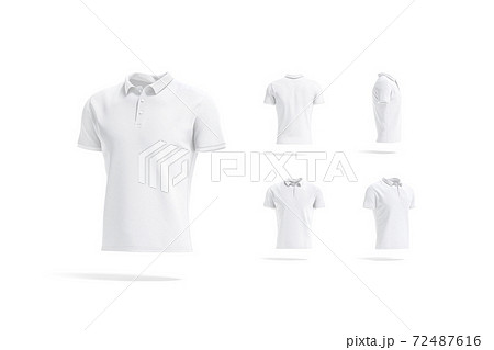 Blank black polo shirt mock up, front and back - Stock Illustration  [73306675] - PIXTA