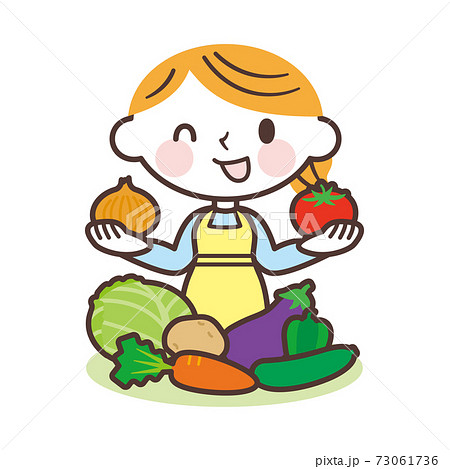 食育 野菜のイラスト素材