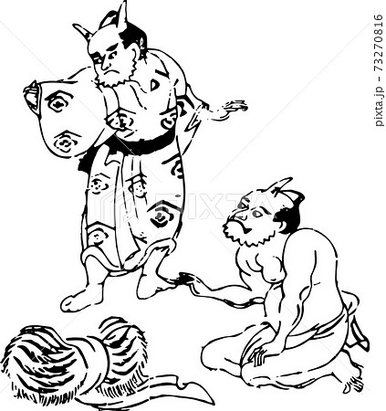 試着のイラスト素材