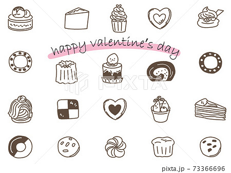 カヌレのイラスト素材