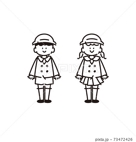 女性 女の子 イラスト モノクロ 白黒のイラスト素材 女性 女の子 イラスト モノクロ 白黒のイラスト素材