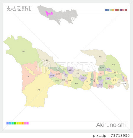 東京地図のイラスト素材