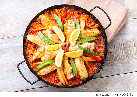 パエリアの写真素材