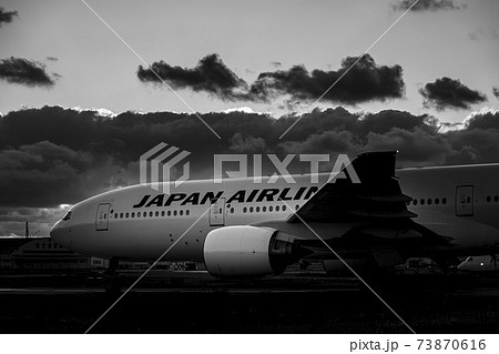 Jal 飛行機の写真素材