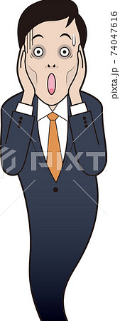 ムンク 叫びのイラスト素材