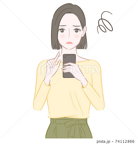 ボブ ショートボブのイラスト素材