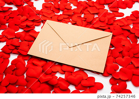 ラブレター 封筒の写真素材