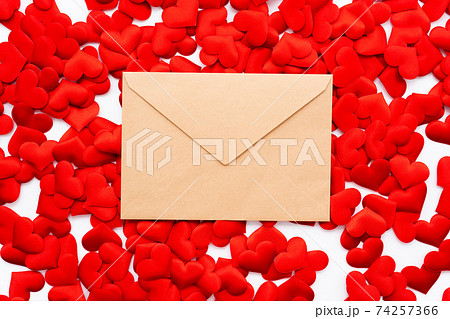 手紙 告白 ラブレター 好きの写真素材
