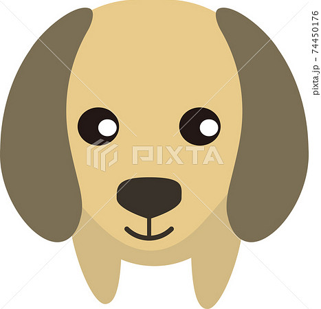 ダックスフンド ミニチュアダックスフンド 犬 正面のイラスト素材