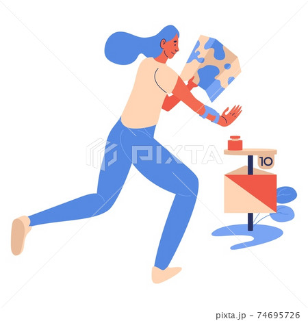 オリエンテーリング イラスト アウトドア スポーツの写真素材