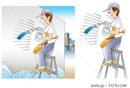 塗装 ペンキのイラスト素材