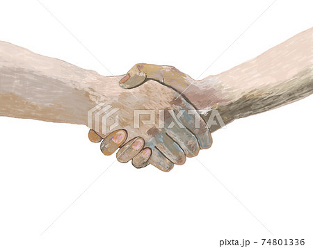 腕を握るのイラスト素材