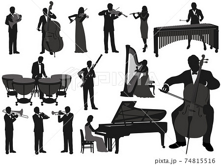 バイオリン ベクター 楽器 素材のイラスト素材