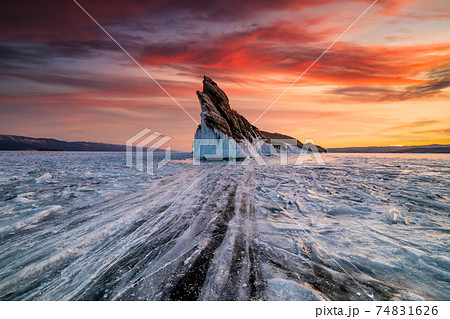 バイカル湖の写真素材